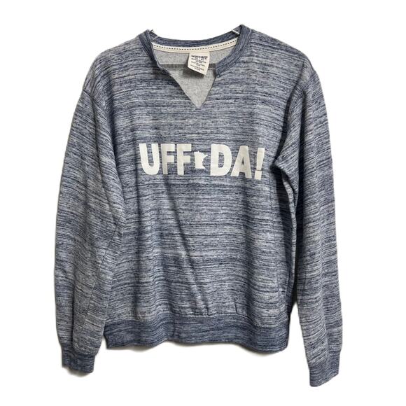 Women's Uff Da Minnesota Sweatshirt XL Blue - Picture 1 of 3